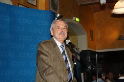 Volker Liepelt bei der Begrung