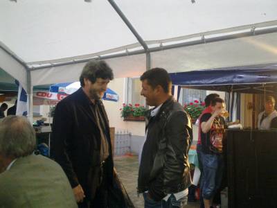 Der Europaabgeordnete Joachim Zeller mit dem BAK-Vorsitzenden Ali Han